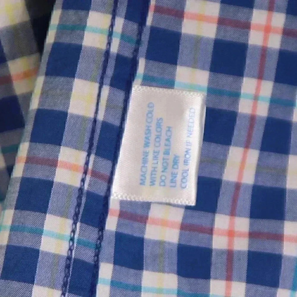 Southern Tide Classic Fit Size S Blue checked long sleeved button down shirt - Picture 8 of 10